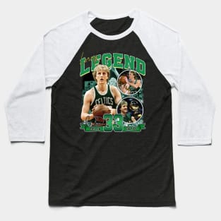 Larry Bird Legend Air Bird Basketball Signature Vintage Retro 80s 90s Bootleg Rap Style Baseball T-Shirt